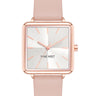 Square Case Smooth Strap Watch