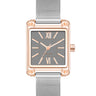 Mesh Bracelet Watch with Rectangular Case