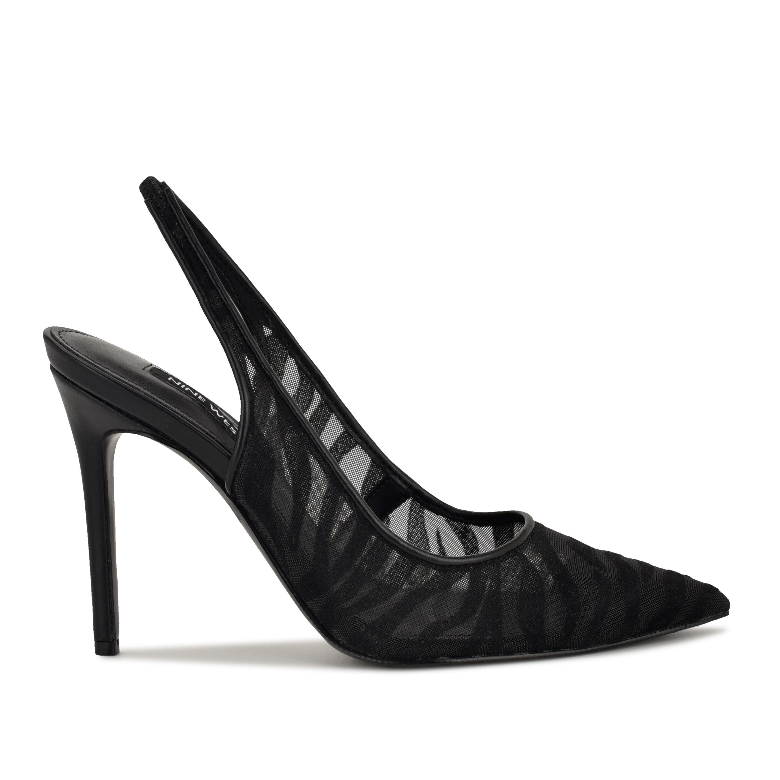 Feather Pointy Toe Slingback Pumps