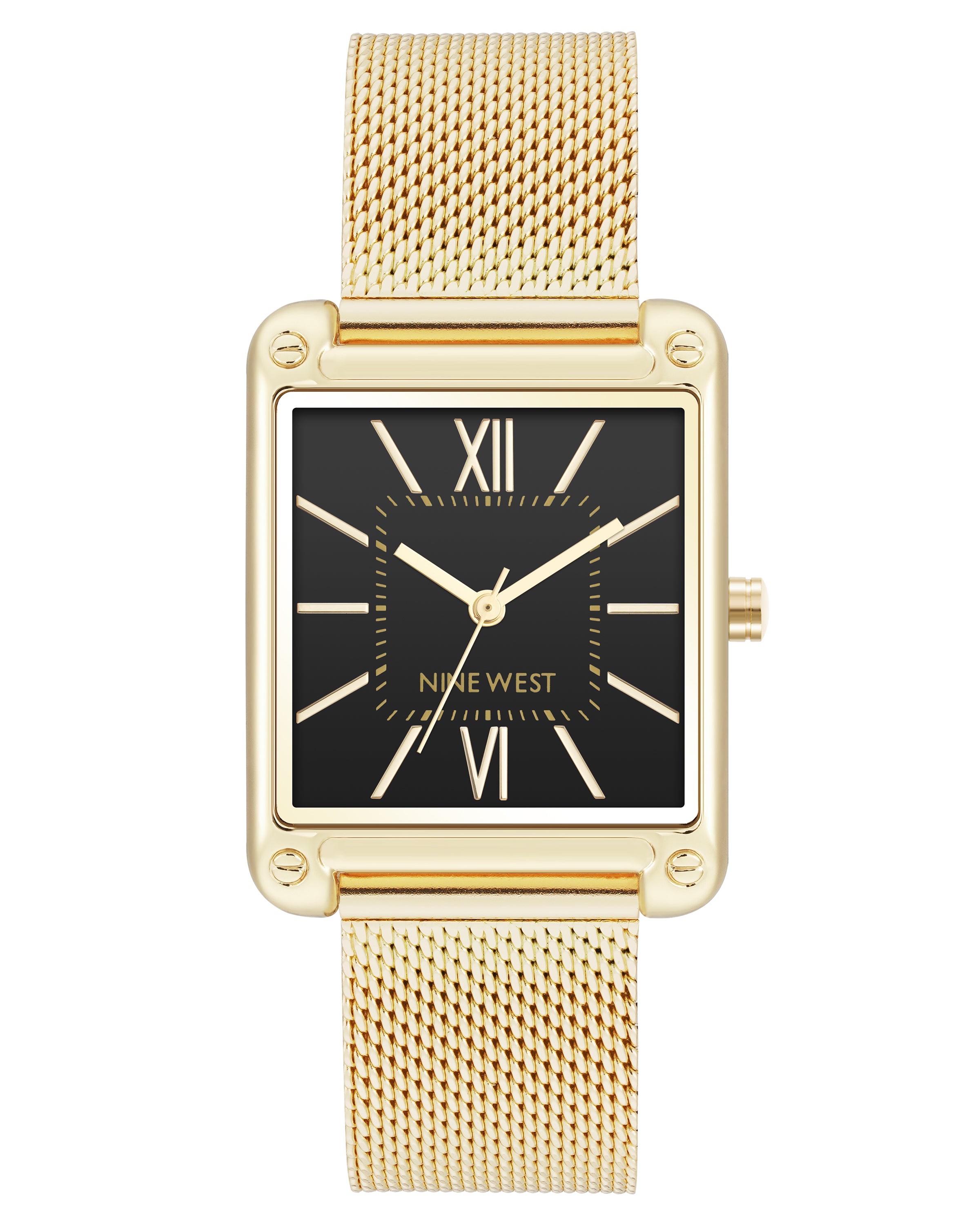 Rectangular Case Mesh Bracelet Watch