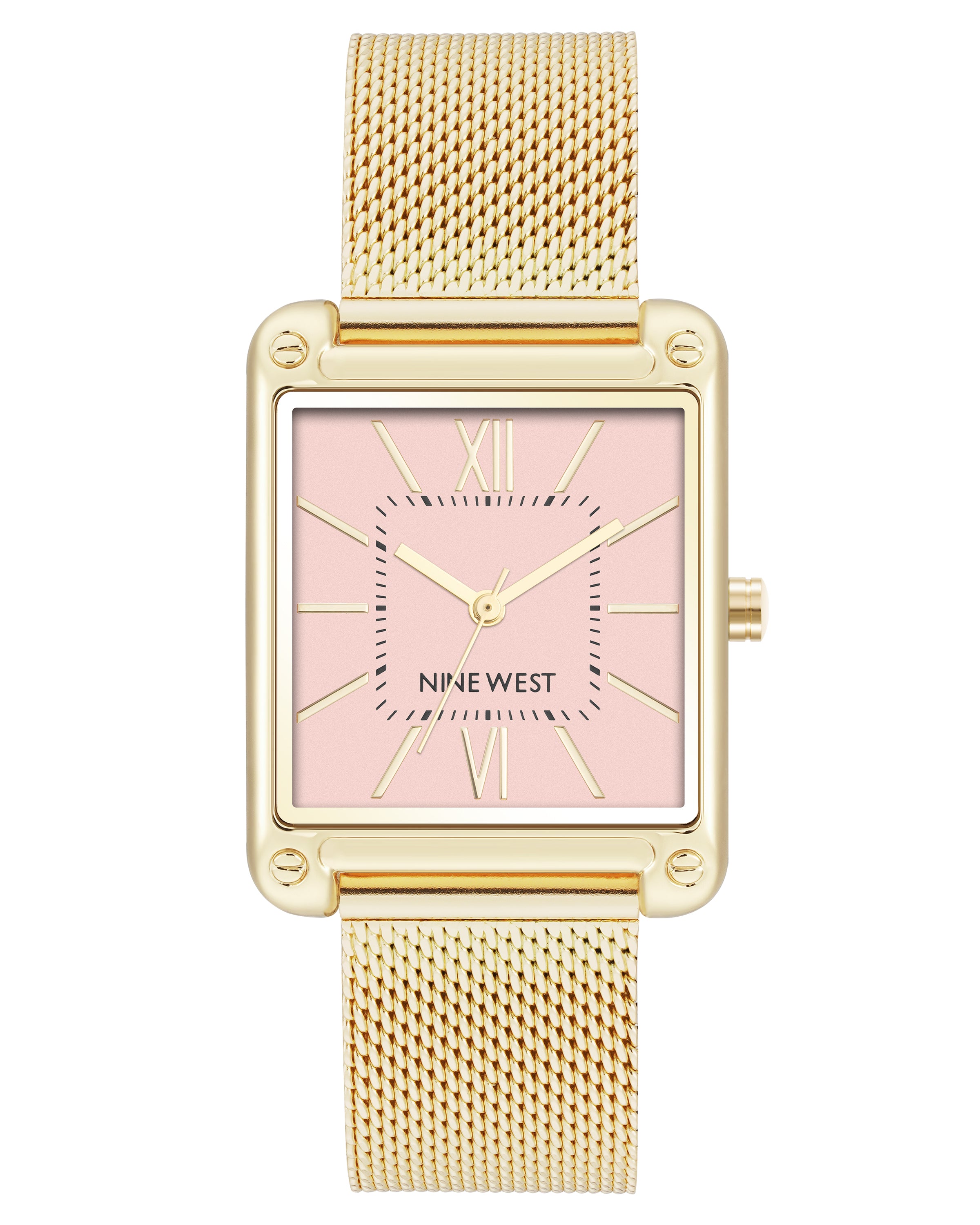 Rectangular Case Mesh Bracelet Watch
