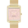 Rectangular Case Mesh Bracelet Watch
