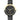 Two-Tone Bezel Strap Watch