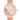 Floral Dial Mesh Bracelet Watch